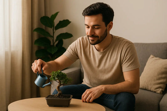 Entspannung und Achtsamkeit durch Pflanzenpflege einfach umsetzen mit Bonsai Hobby Stressabbau