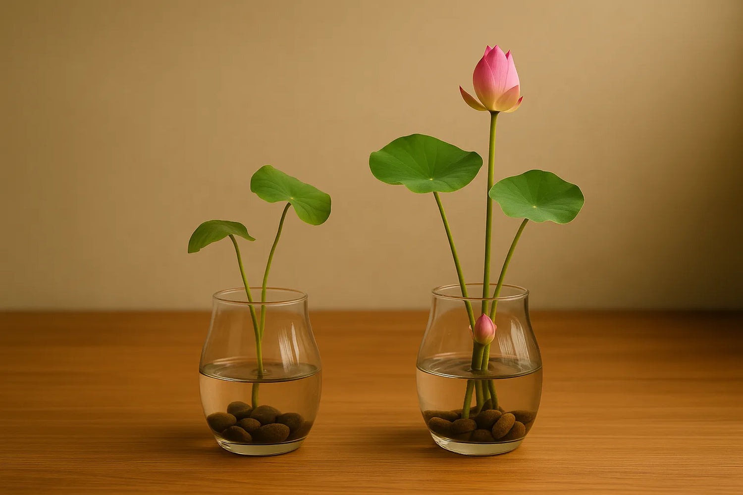 Fehler bei Bonsai gießen: Lotusblume vs. Seerose: Unterschiede zwischen den Wasserpflanzen vermeiden – Hilfe bei Lotus Merkmale