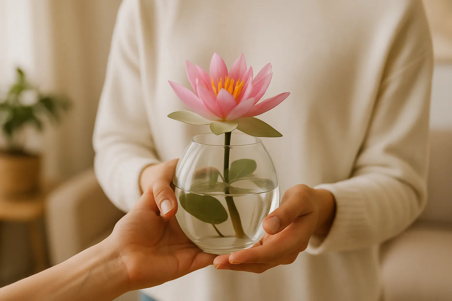 Pflege der Lotusblume als DIY-Geschenk oder Wohlfühlmoment