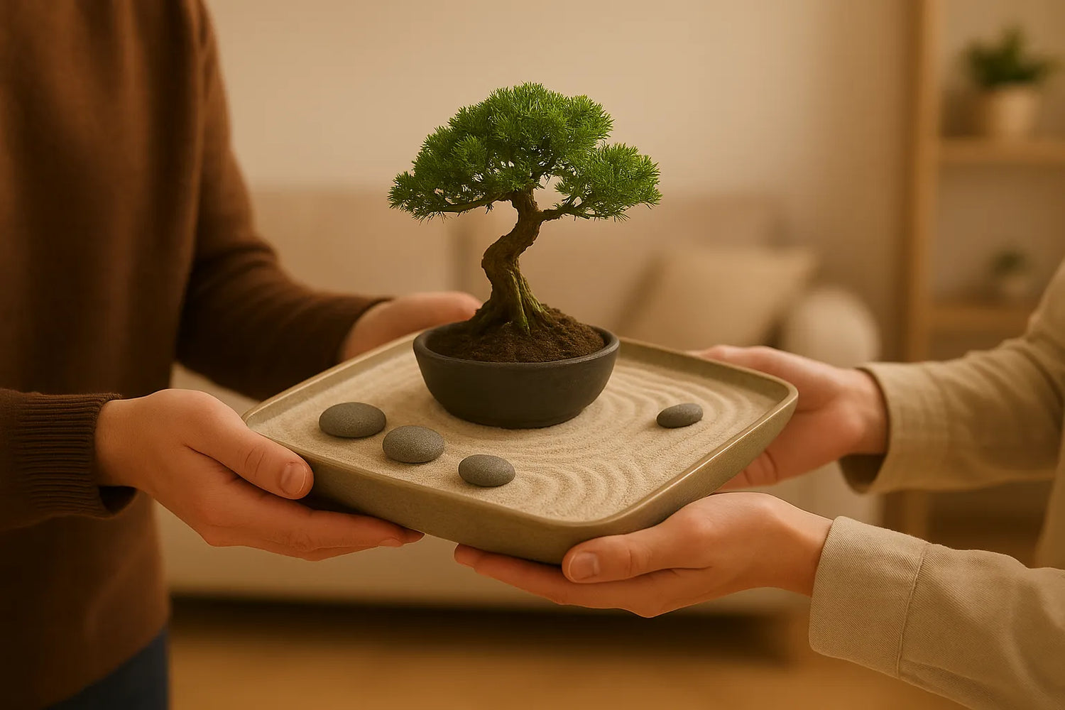 DIY Zen-Garten mit Bonsai: Gestaltungstipps für zuhause als DIY-Geschenk oder Wohlfühlmoment